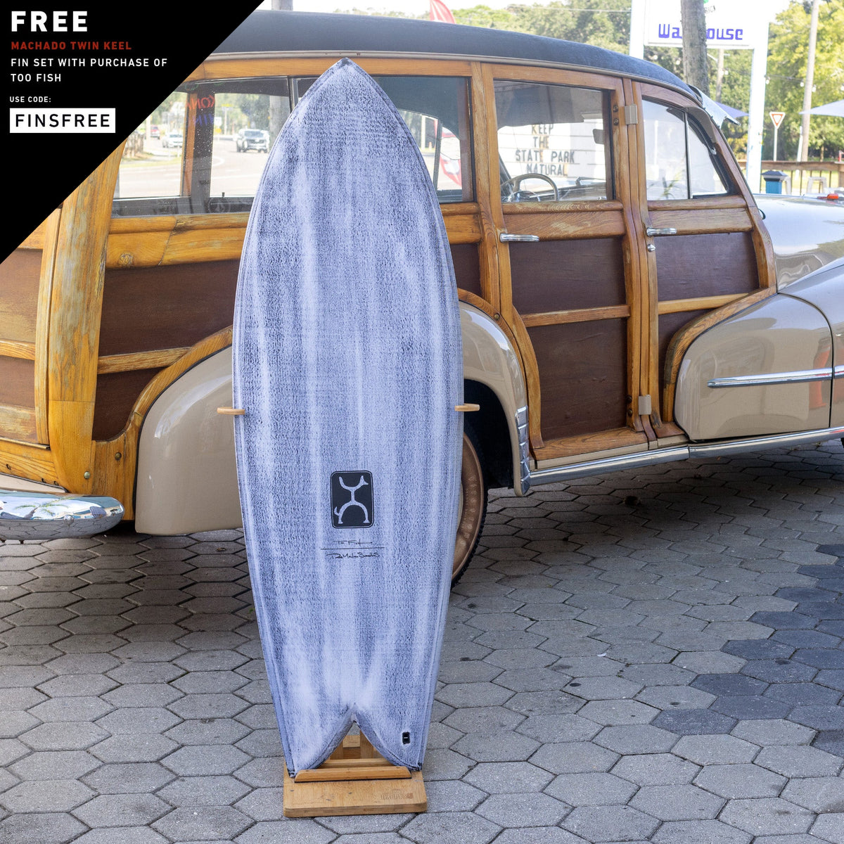 Firewire Too Fish Volcanic 5'5 Surfboard - Futures