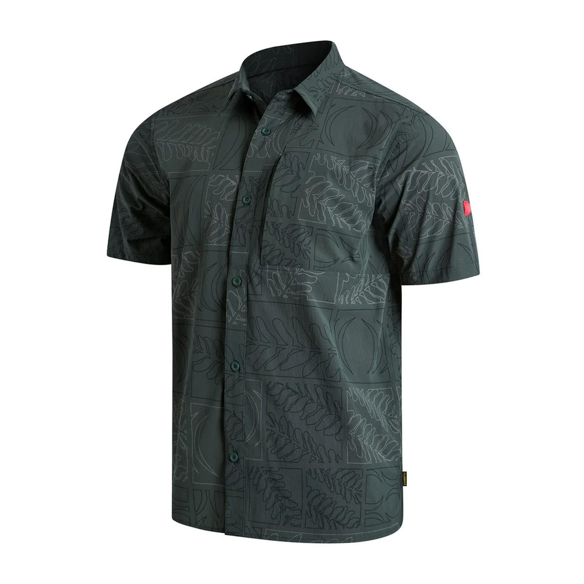 Florence x Sig Zane Koa Airtex Aloha Men's S/S Dress Shirt - Sycamore