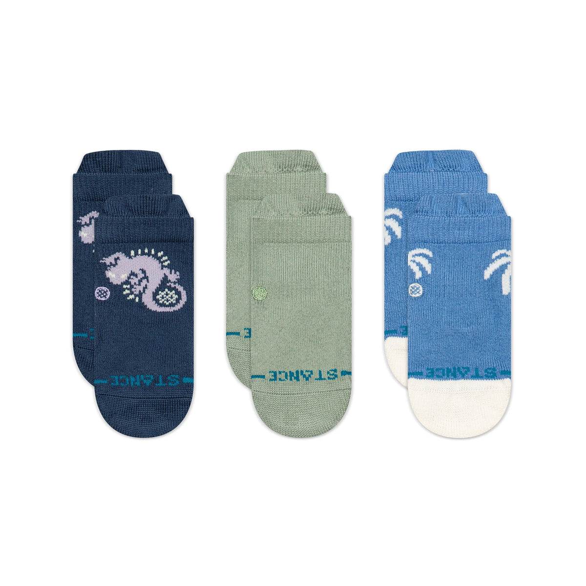 Stance Gecko 3-Pack Youth Boy's 3-6 Months Socks - Multi
