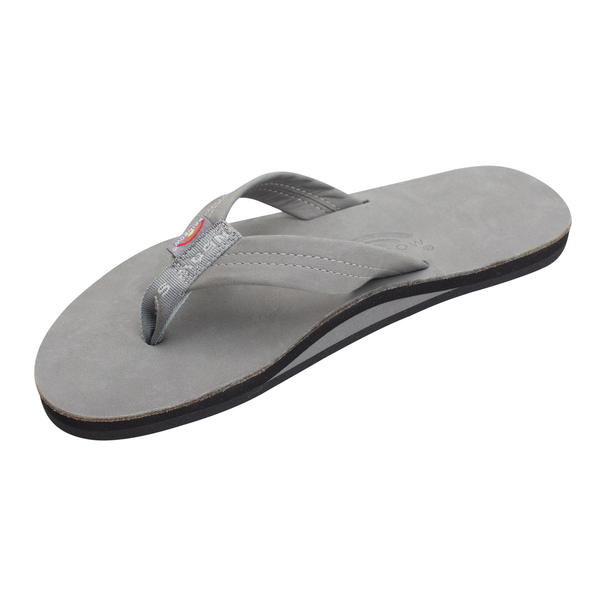 Rainbow Single Premier Leather Men's Sandals - Grey