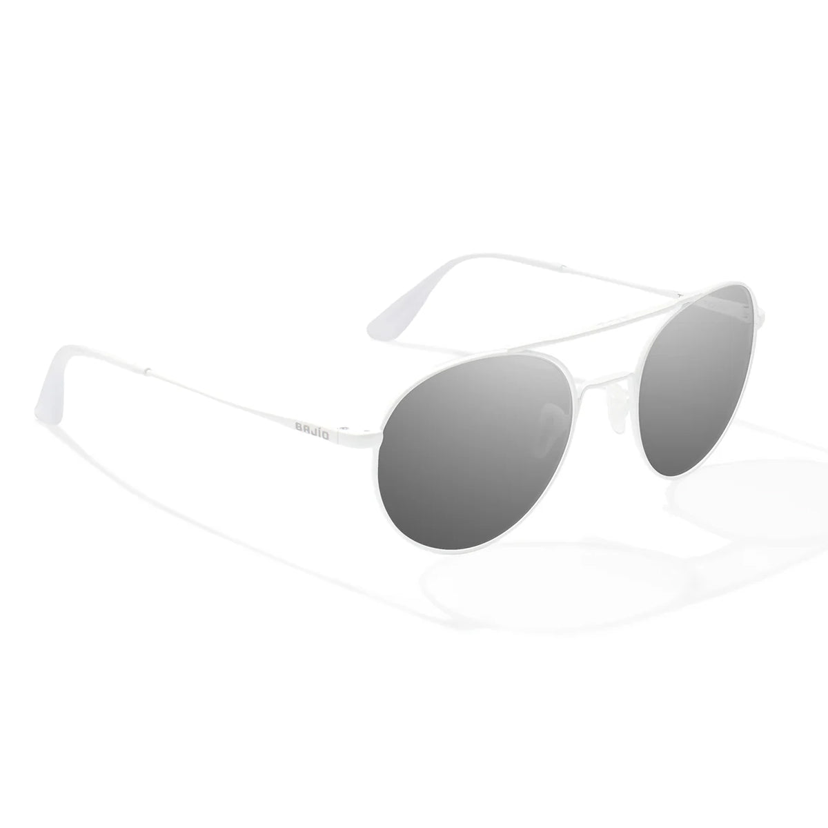 Bajio Tionia Small Women's Sunglasses - White Gloss/Grey Polarized