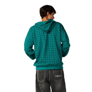Rip Curl Archive All Over Men's L/S Hoodie - Marine Green