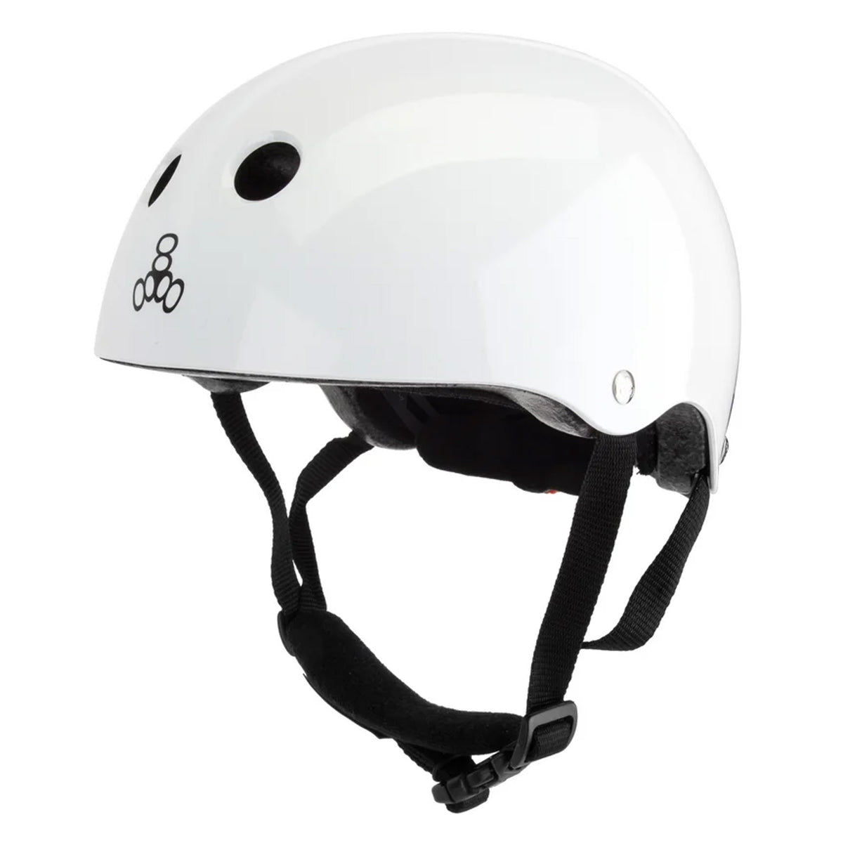 Triple 8 Lil 8 Certified Youth Helmet - White Gloss