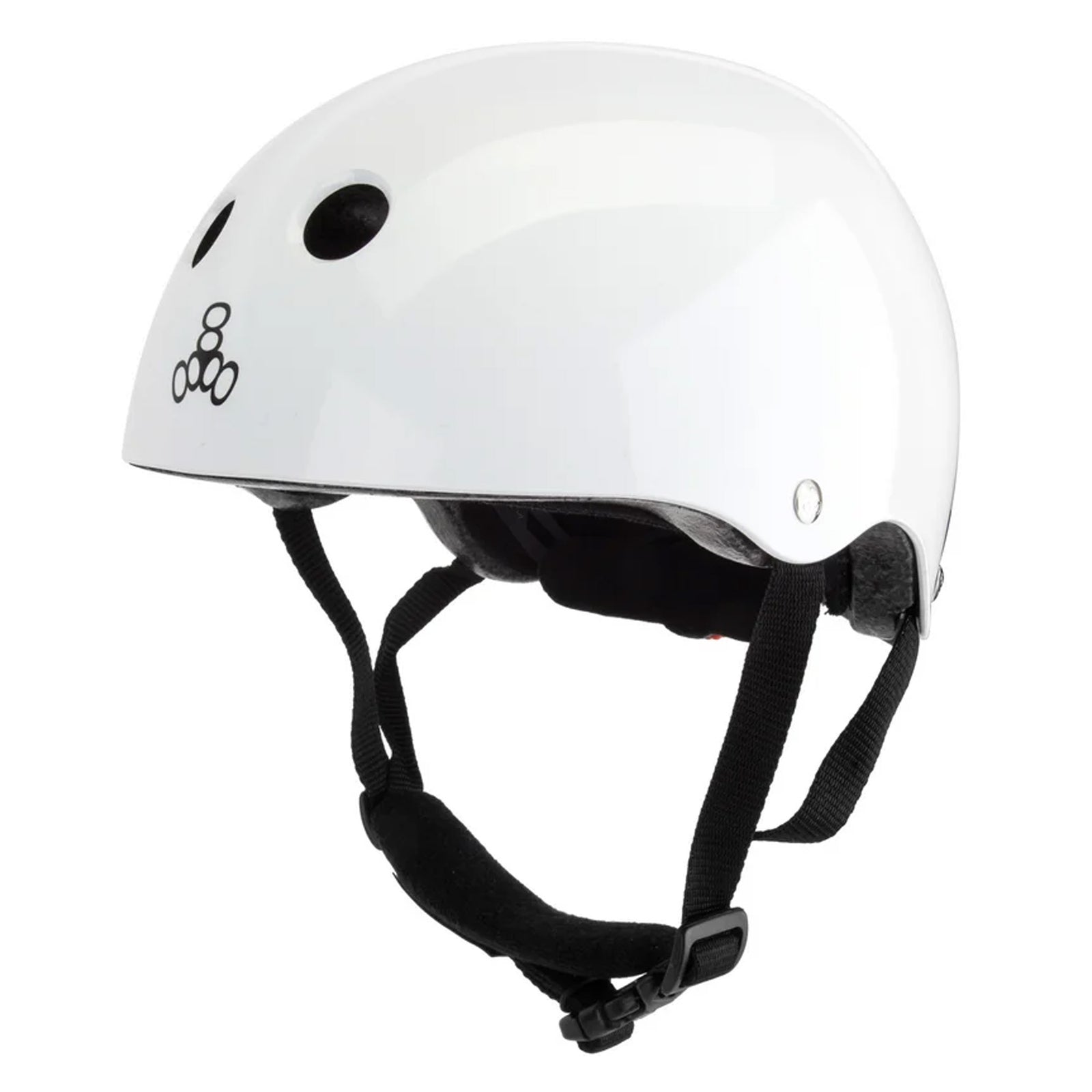 Triple 8 Lil 8 Certified Youth Helmet - White Gloss