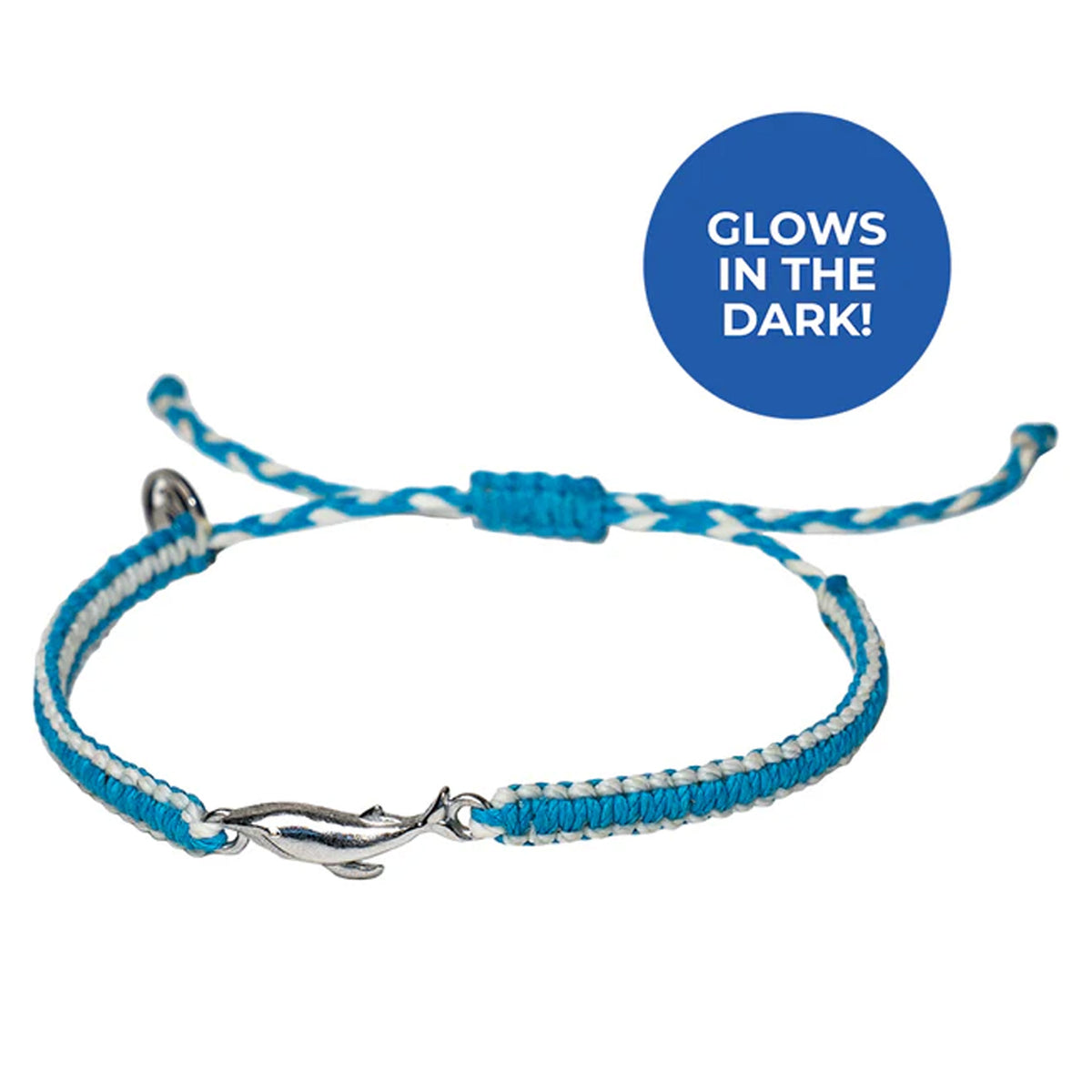 4Ocean Respect the Locals Humpback Whale Bracelet - Blue/Glow in The Dark