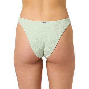 O'Neill Willow Weave Flamenco Cheeky Women's Bikini Bottoms - Green Lily