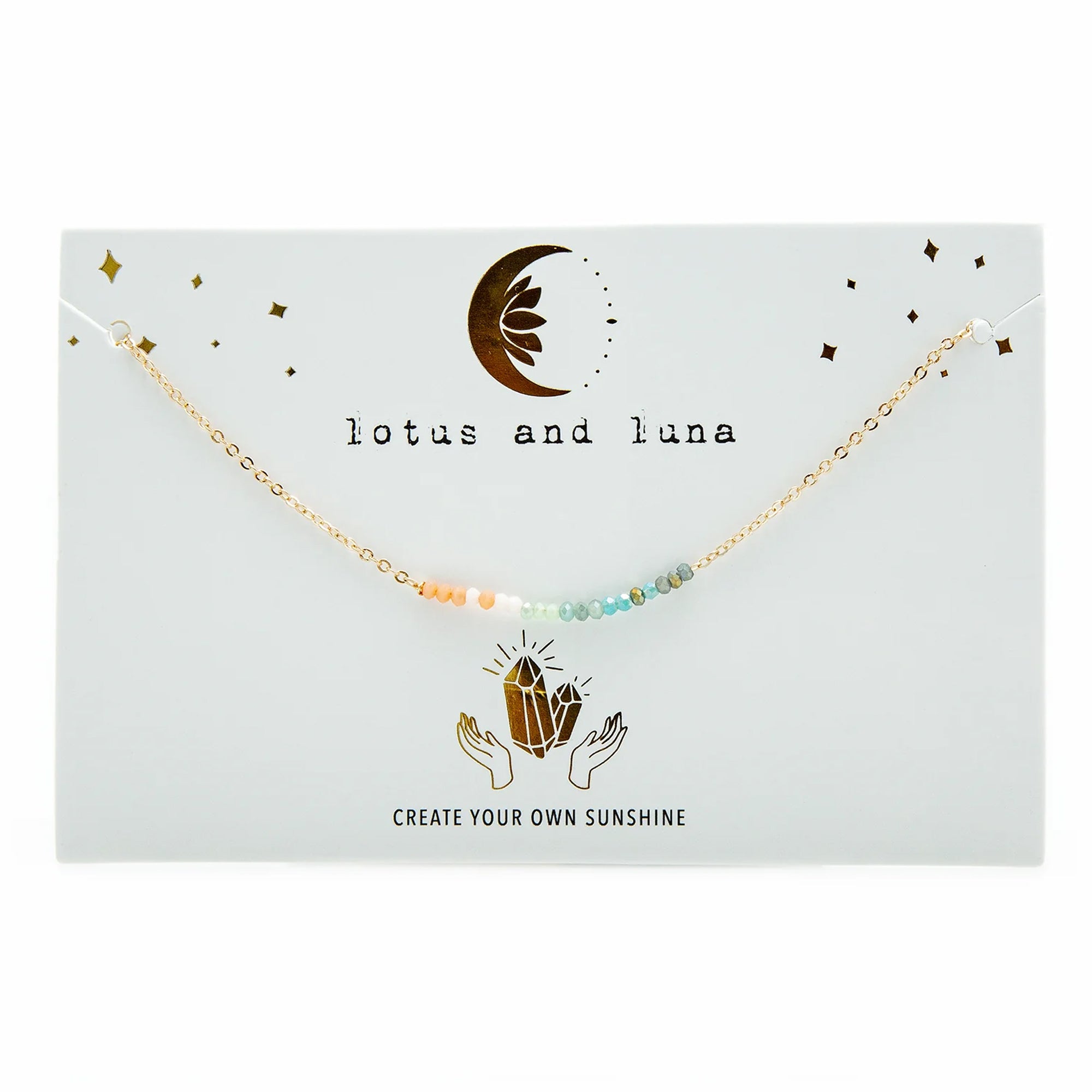 Sherbet Sunset Necklace Stack | Lotus and Luna - LotusAndLuna