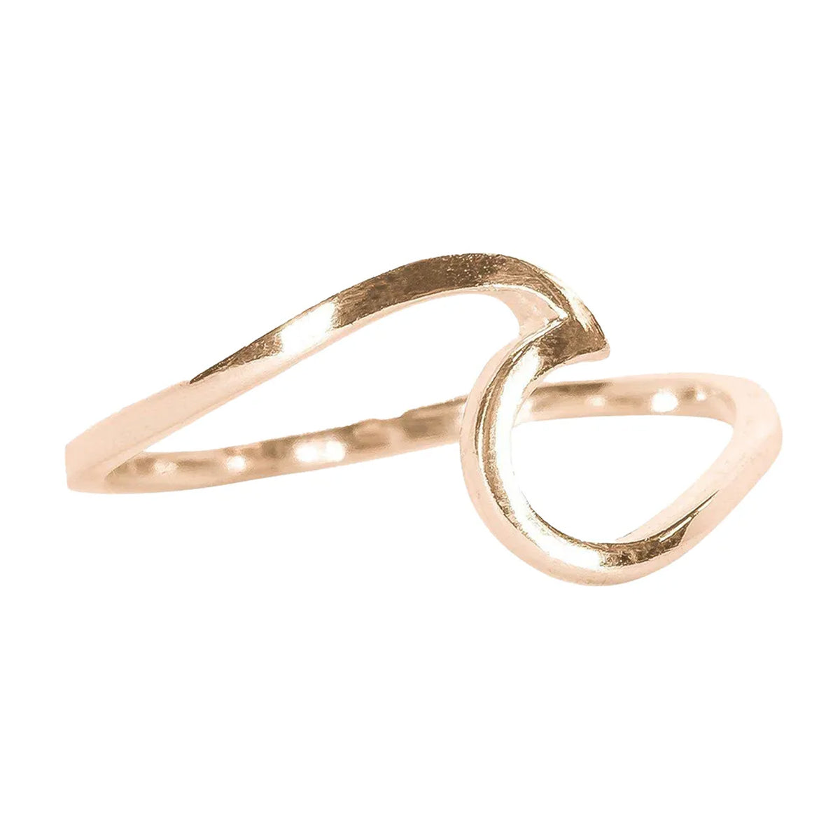 Pura Vida Pura Vida Enameled Wave 8 Ring - Rose Gold