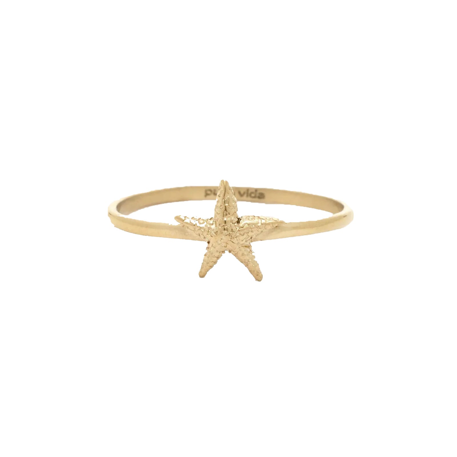 Pura Vida Sea Star 6 Ring - Gold