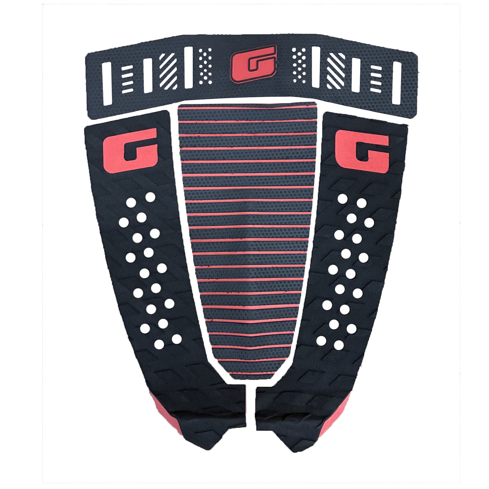 Gorilla Grip Modern Heritage Traction Pad - Black/Red