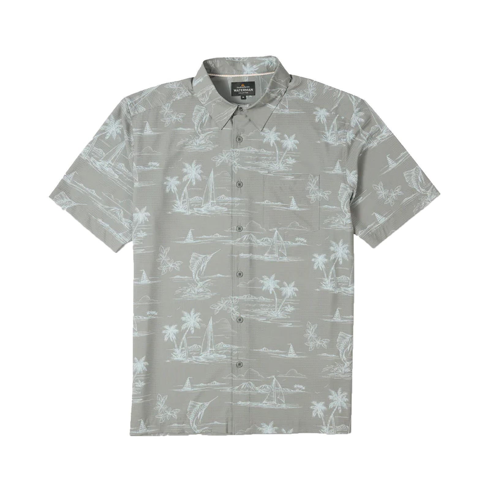 Quiksilver Performance Pack Men's S/S Dress Shirt - Frost Grey