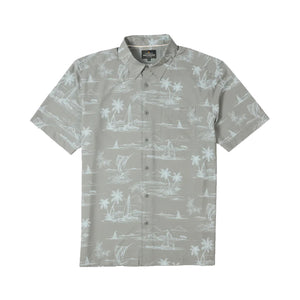 Quiksilver Performance Pack Men's S/S Dress Shirt - Frost Grey