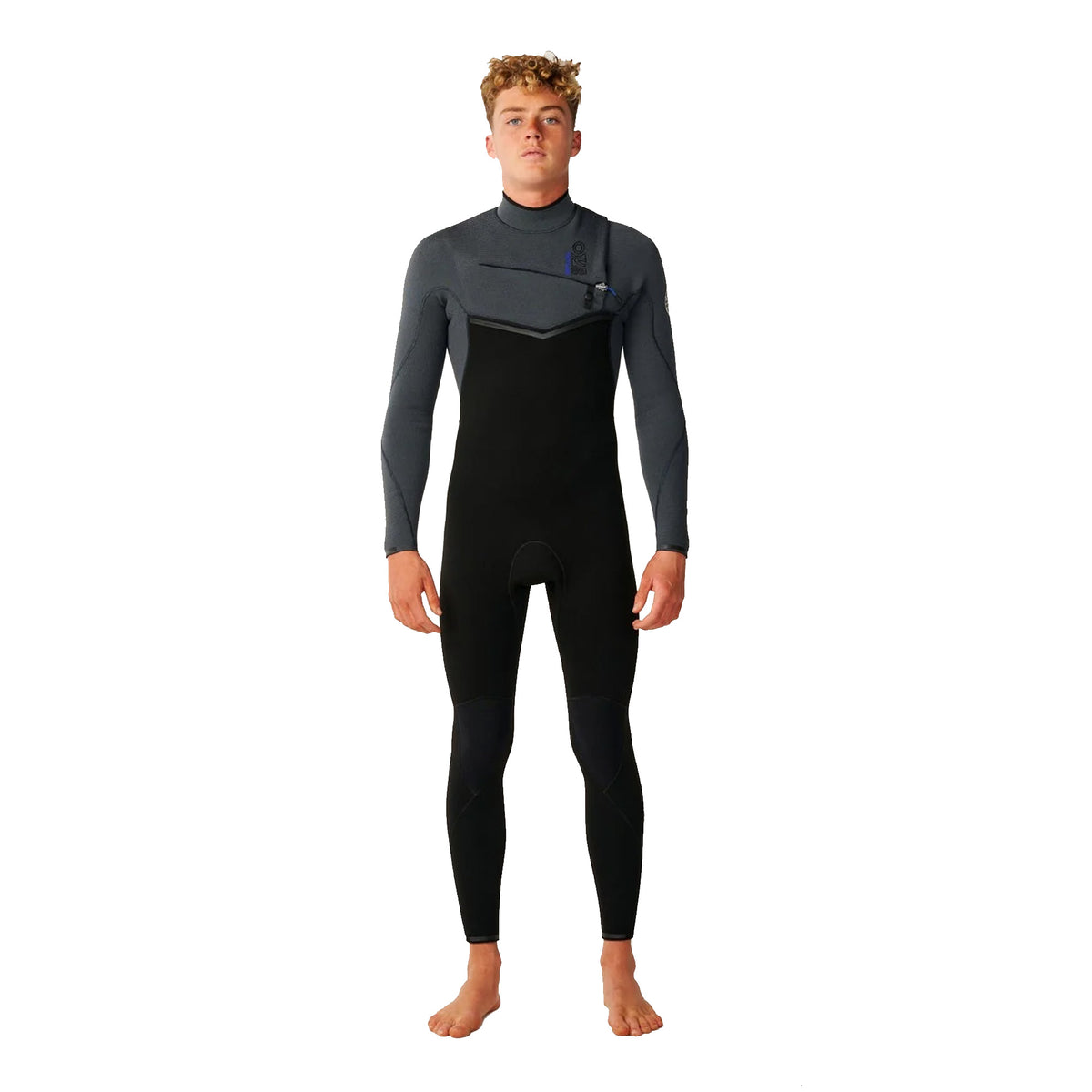 Rip Curl E-Bomb 3/2mm Chest Zip Men's Fullsuit Wetsuit - Charcoal Grey