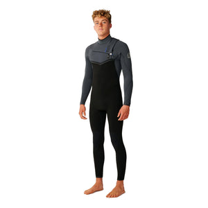Rip Curl E-Bomb 3/2mm Chest Zip Men's Fullsuit Wetsuit - Charcoal Grey