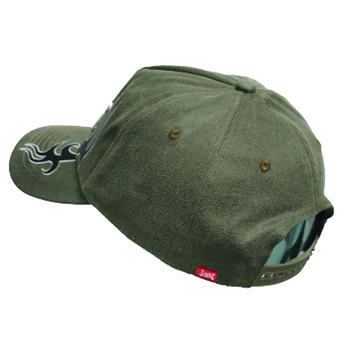 Lost Fang Snapback Men's Hat - Washed Olive