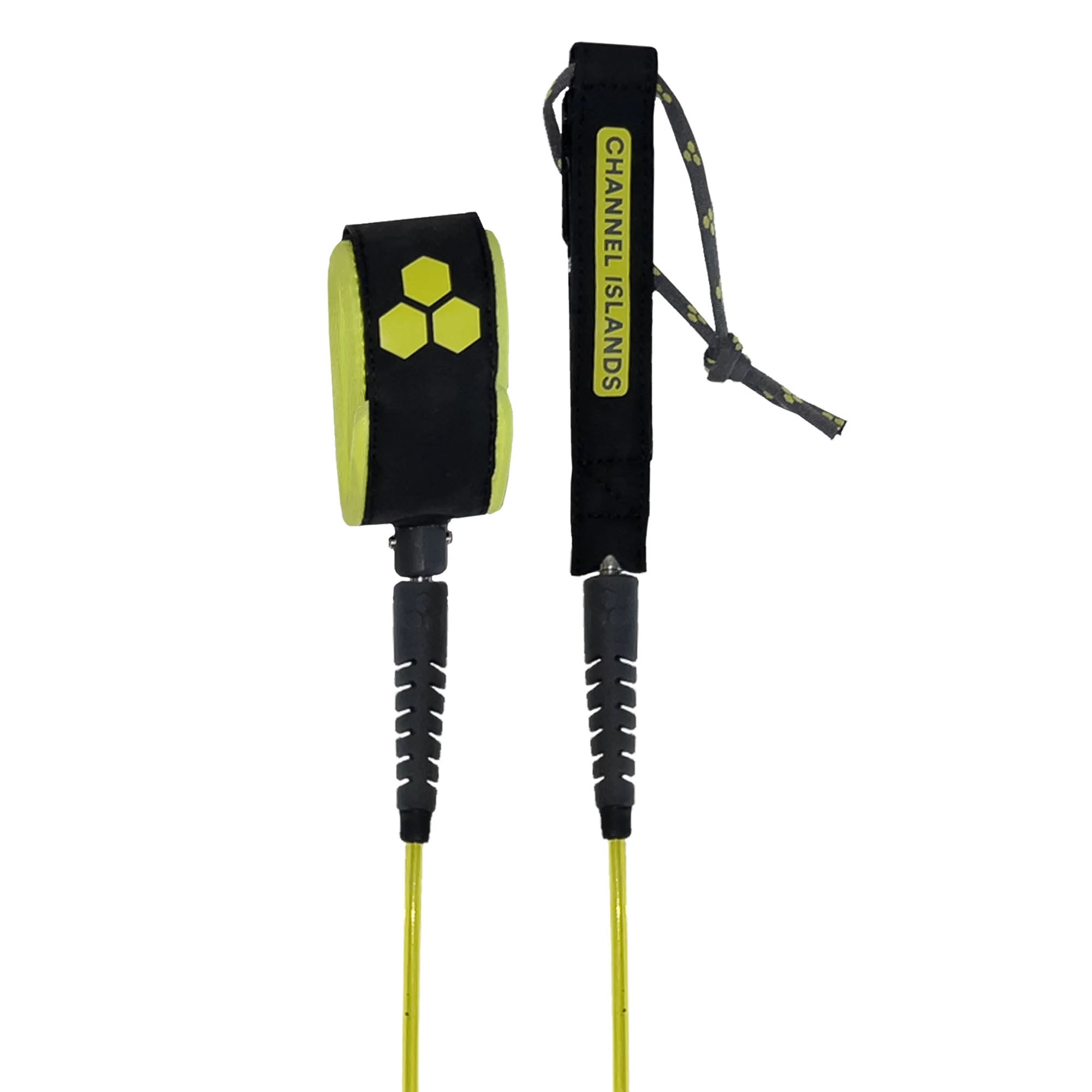 Channel Islands Round Cord Comp 6' Surfboard Leash - Granite Sulphur