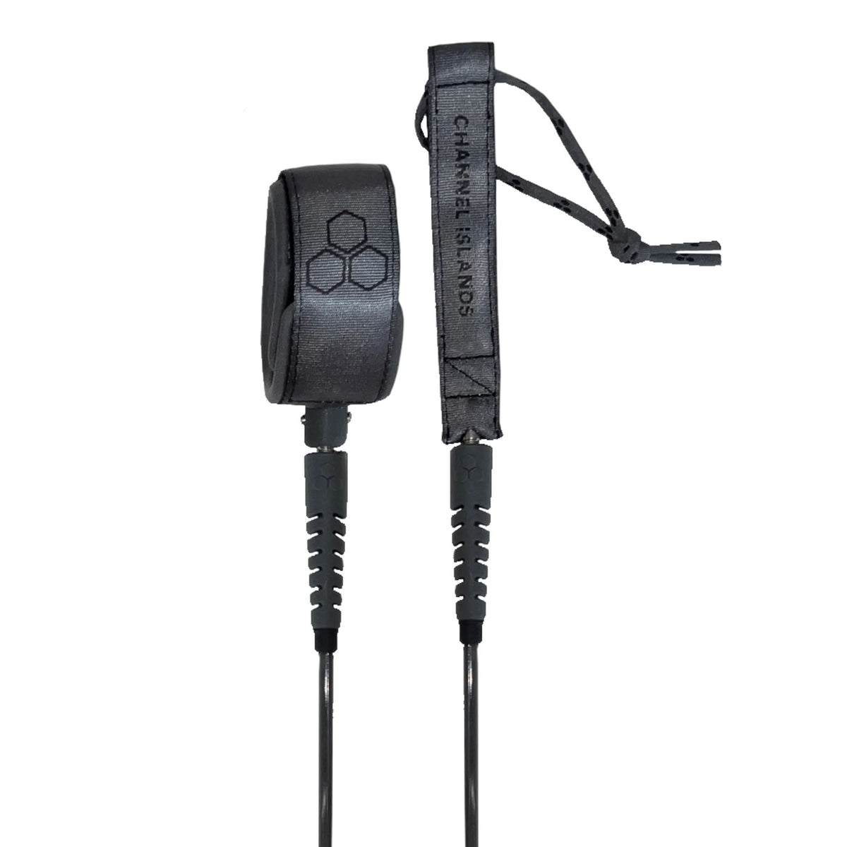 Channel Islands Everyday Hex Cord Comp M. February Surfboard Leash - 6' x 1/4"/Granite