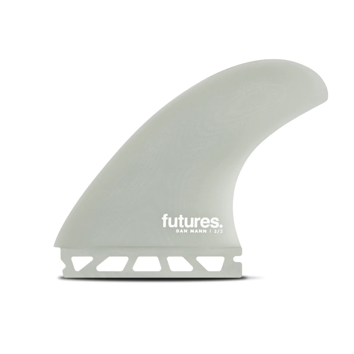 Futures Mann Kine 3/2 Fiber Glass Tri Surfboard Fins - Gray