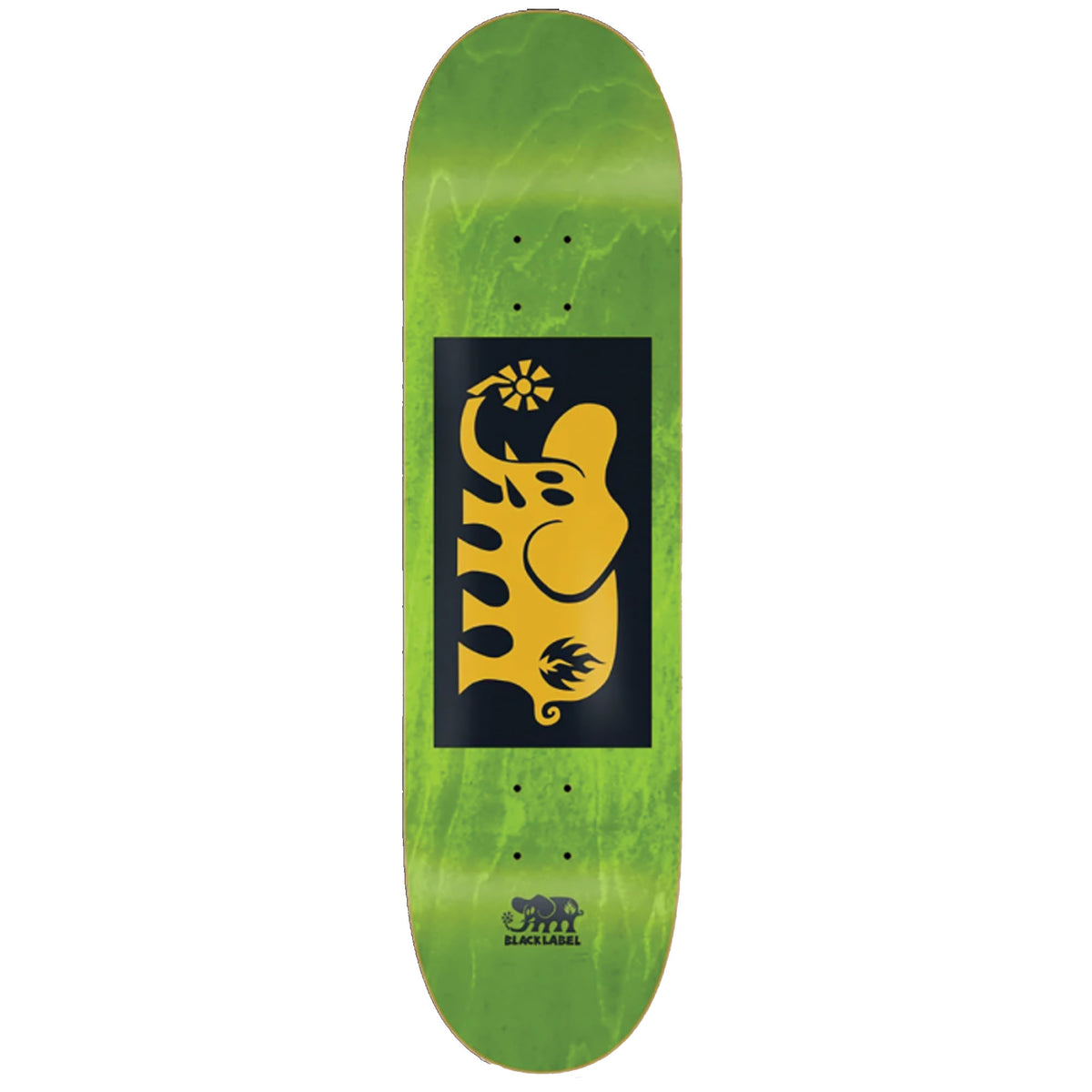 Black Elephant Block Yellow 8.5" Skateboard Deck