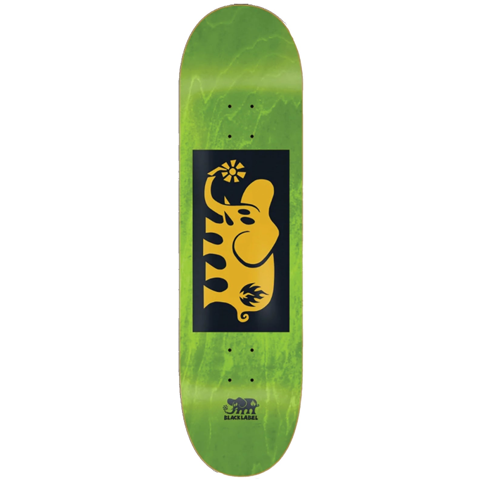 Black Elephant Block Yellow 8.5" Skateboard Deck