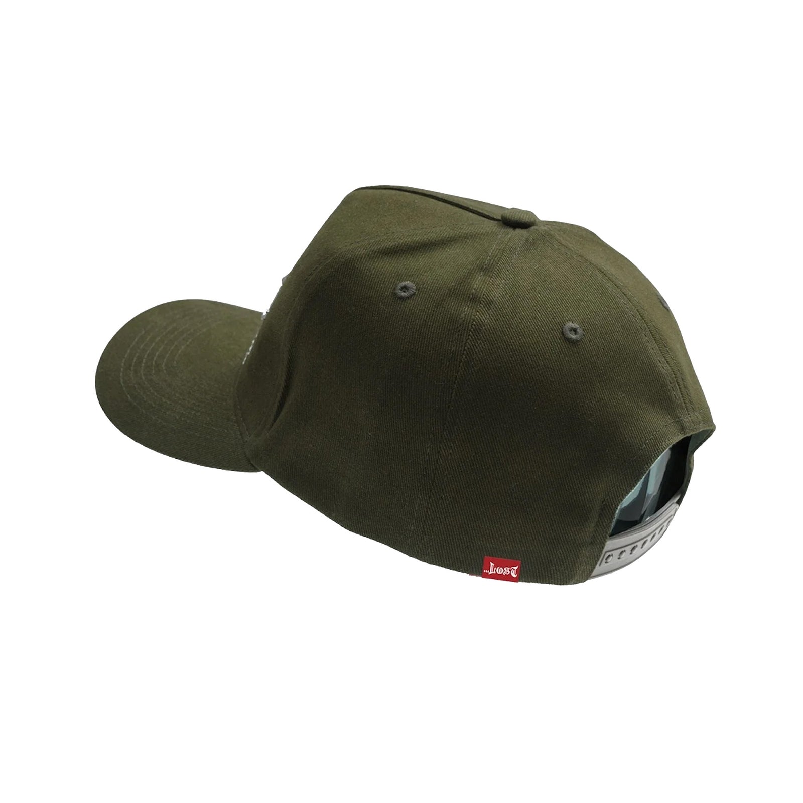 Lost Crown Logo Snapback Men's Hat - Dark Olive