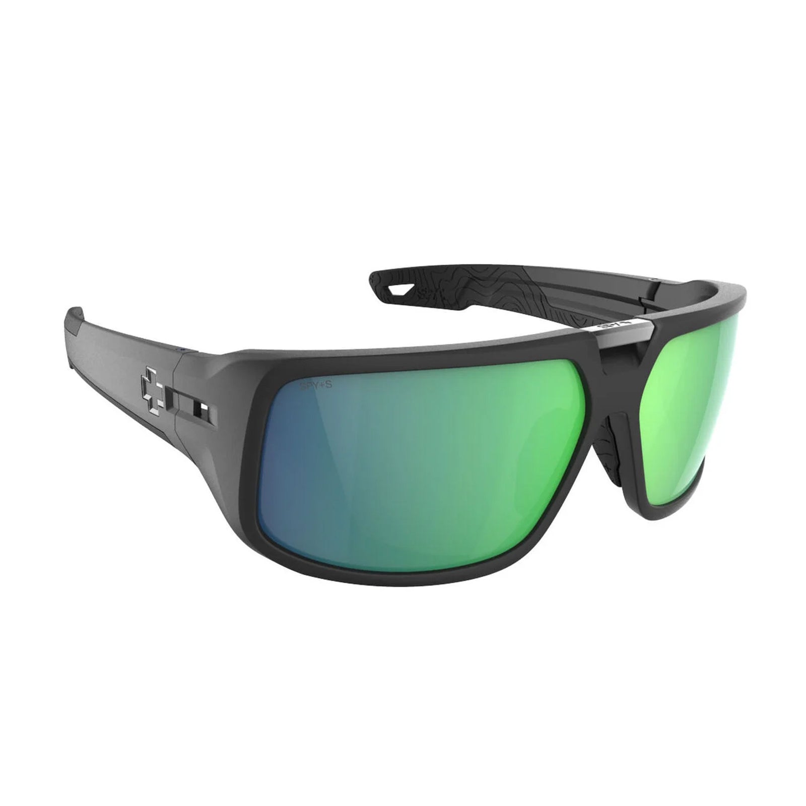 Spy Mainline Ansi RX Men's Sunglasses - Matte Black/Happy Bronze Green Mirror Polarized