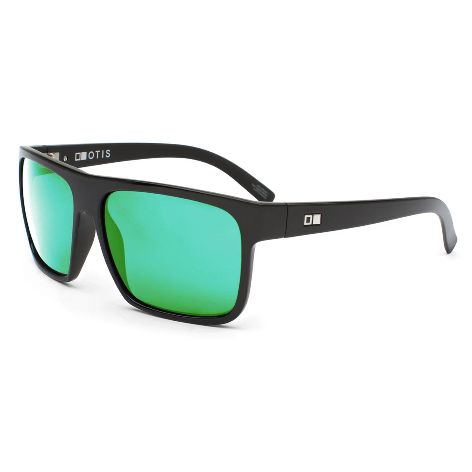 Otis After Dark Men's Sunglasses - Matte Black /LIT Mirror Green Polarized