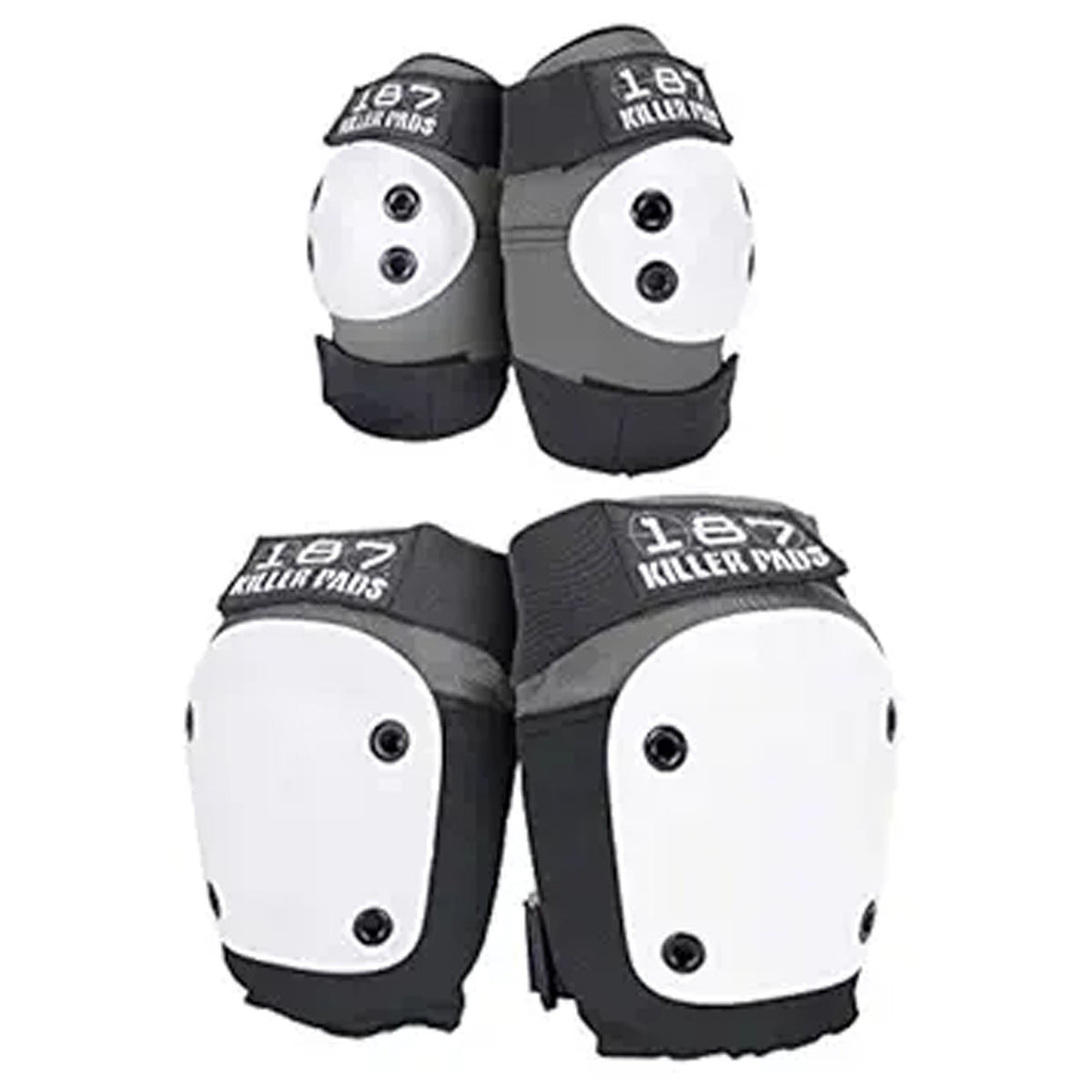 187 Killer Pads Knee/Elbow Pads Combo Pack - Grey