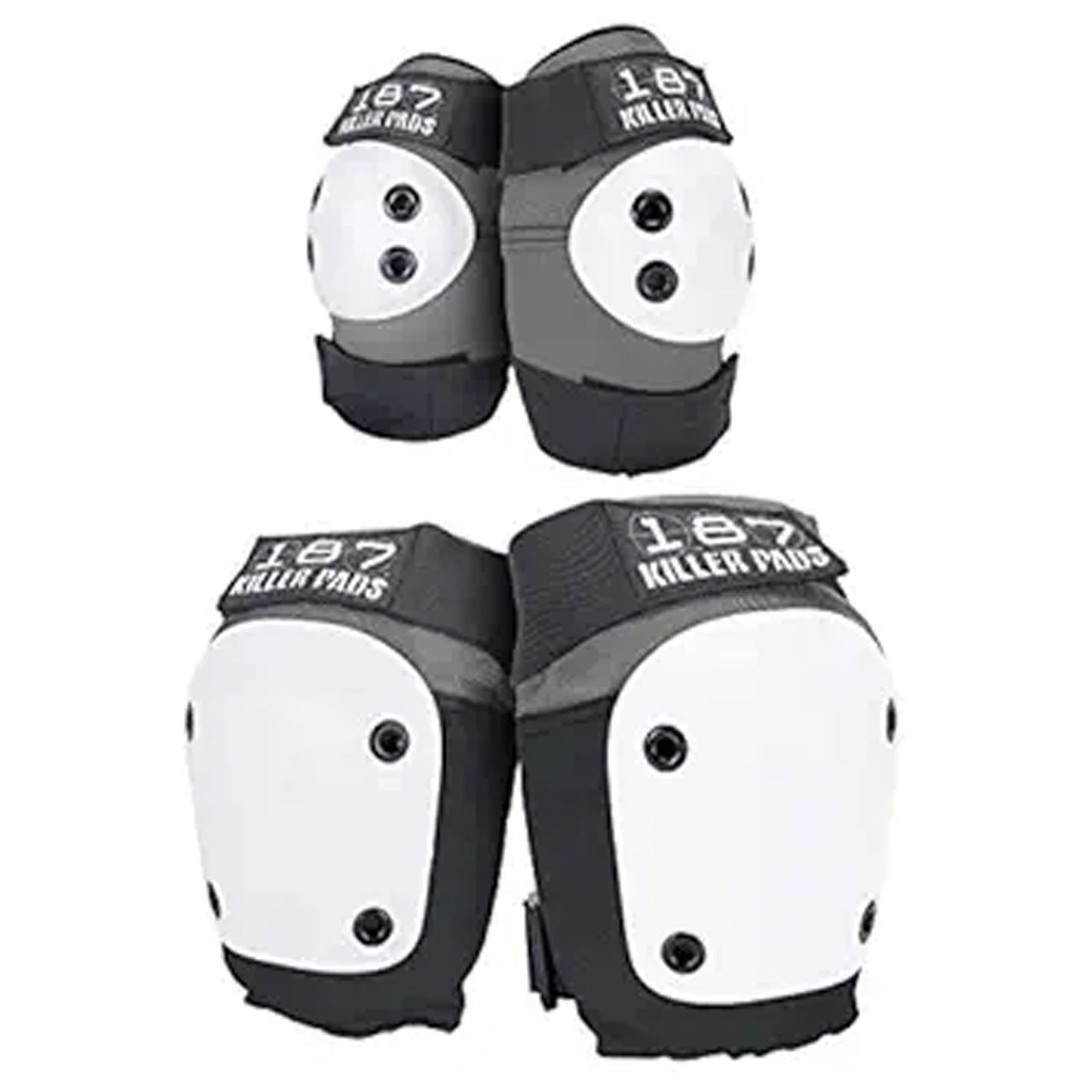 187 Killer Pads Knee/Elbow Pads Combo Pack - Grey