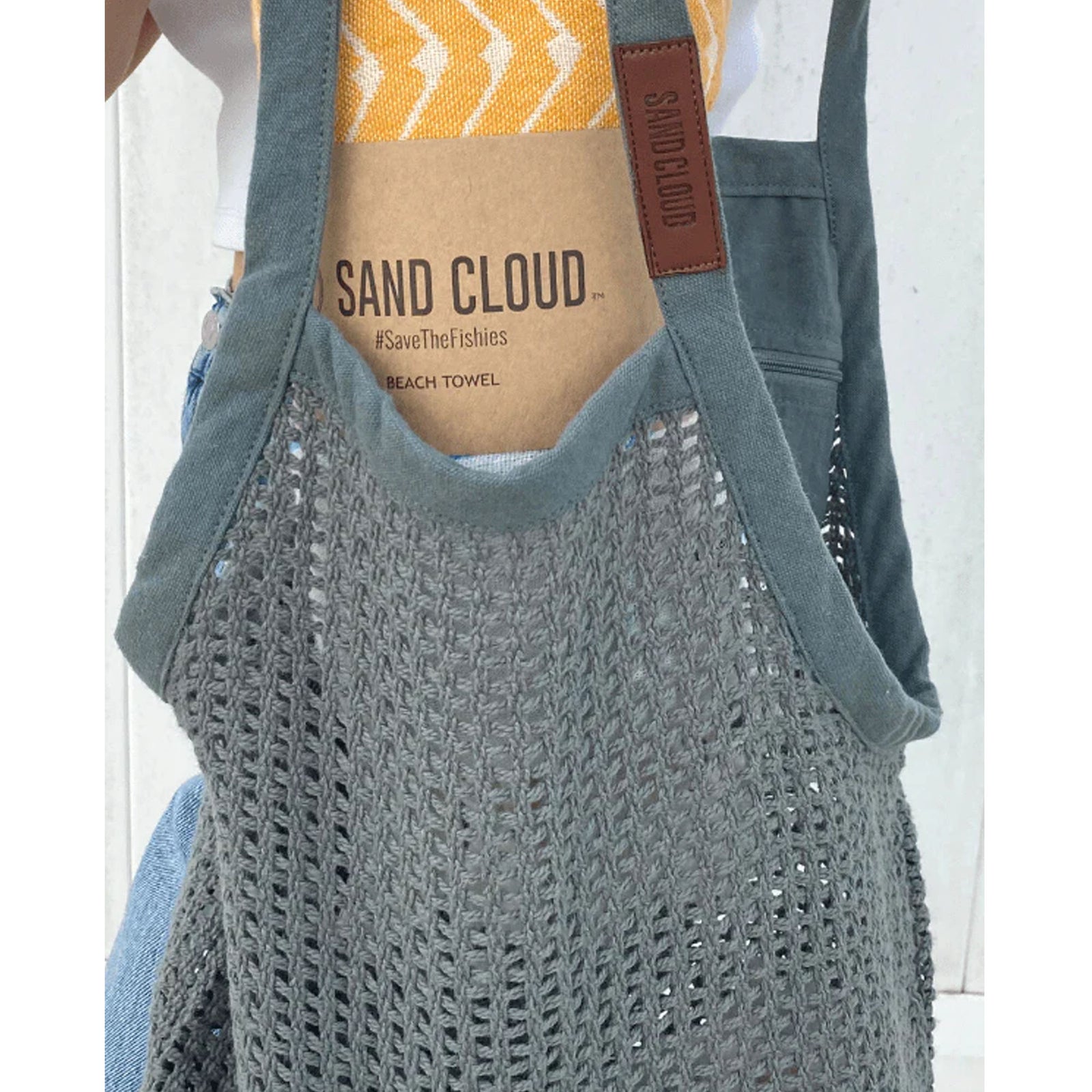 Sand Cloud Net Market Bag - Grey