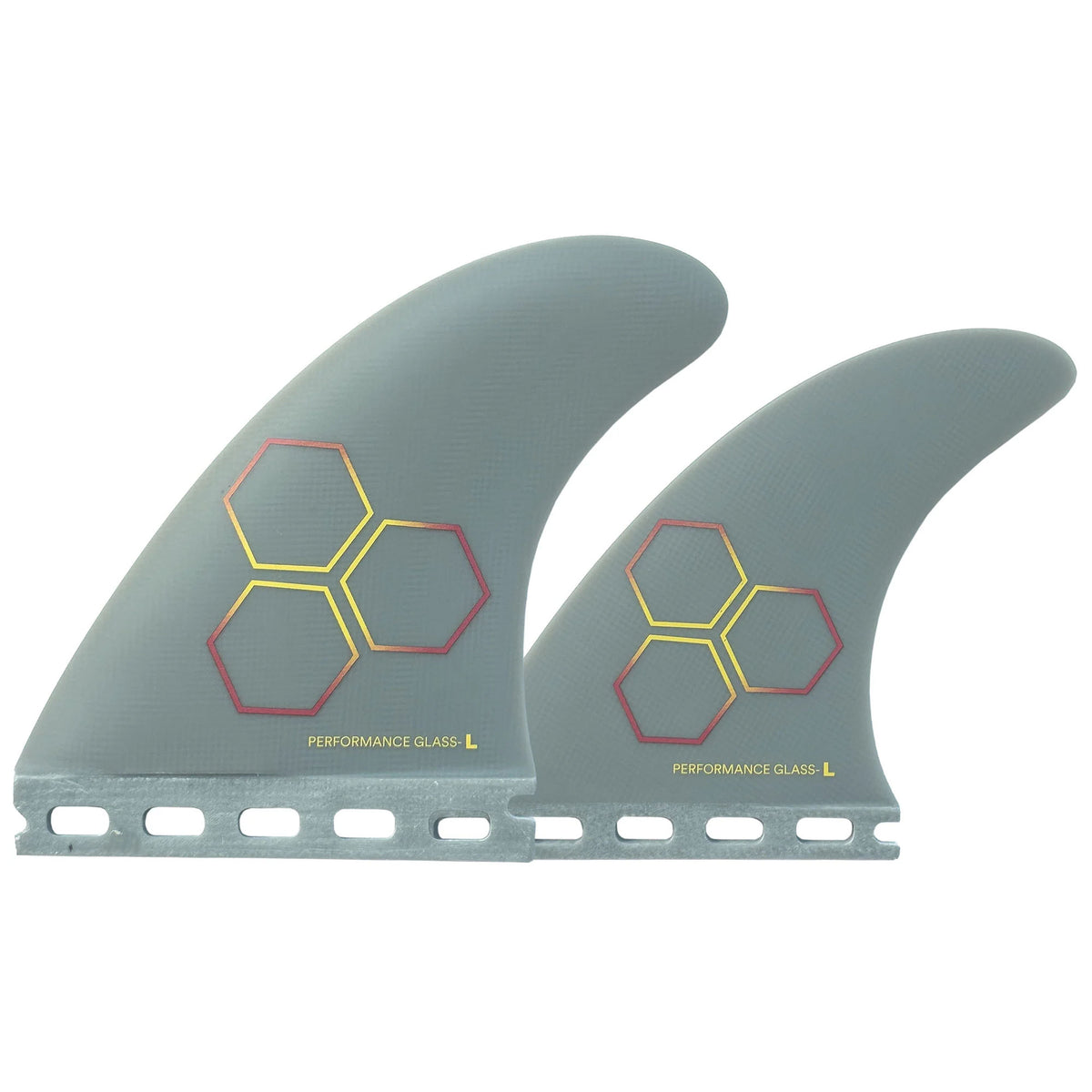 Channel Islands Upright Tri Futures Surfboard Fins - Large/Grey