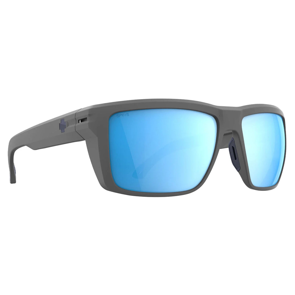 Spy Overhaul XL ANSI Men's Sunglasses - Matte Grey/Happy Boost Ice Blue Mirror Polarized