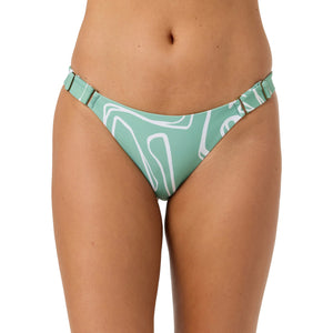 O'Neill Ziggy Geo Turks Cheeky Women's Bikini Bottoms - Green