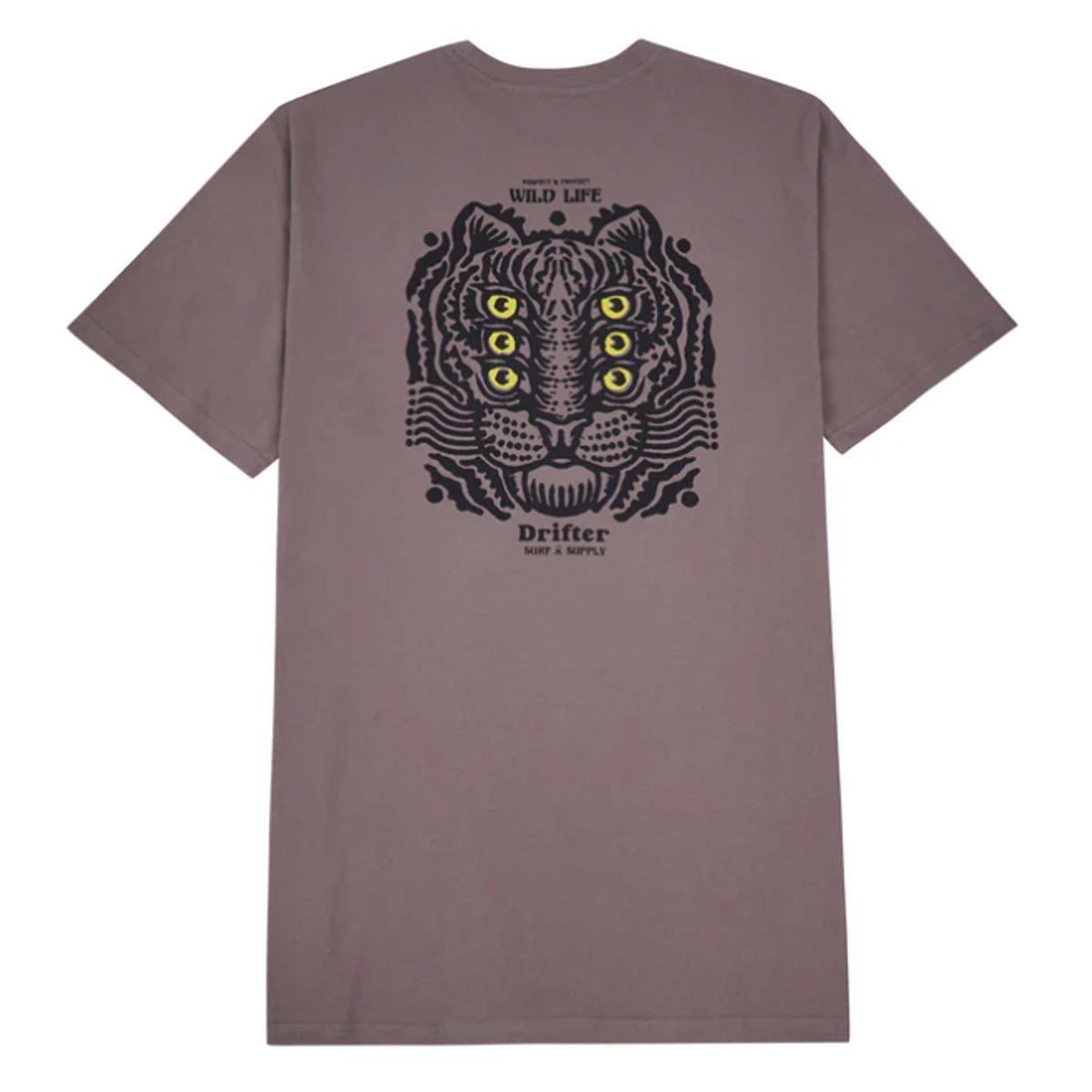Drifter Surf Wild Life Men's S/S T-Shirt - Grey
