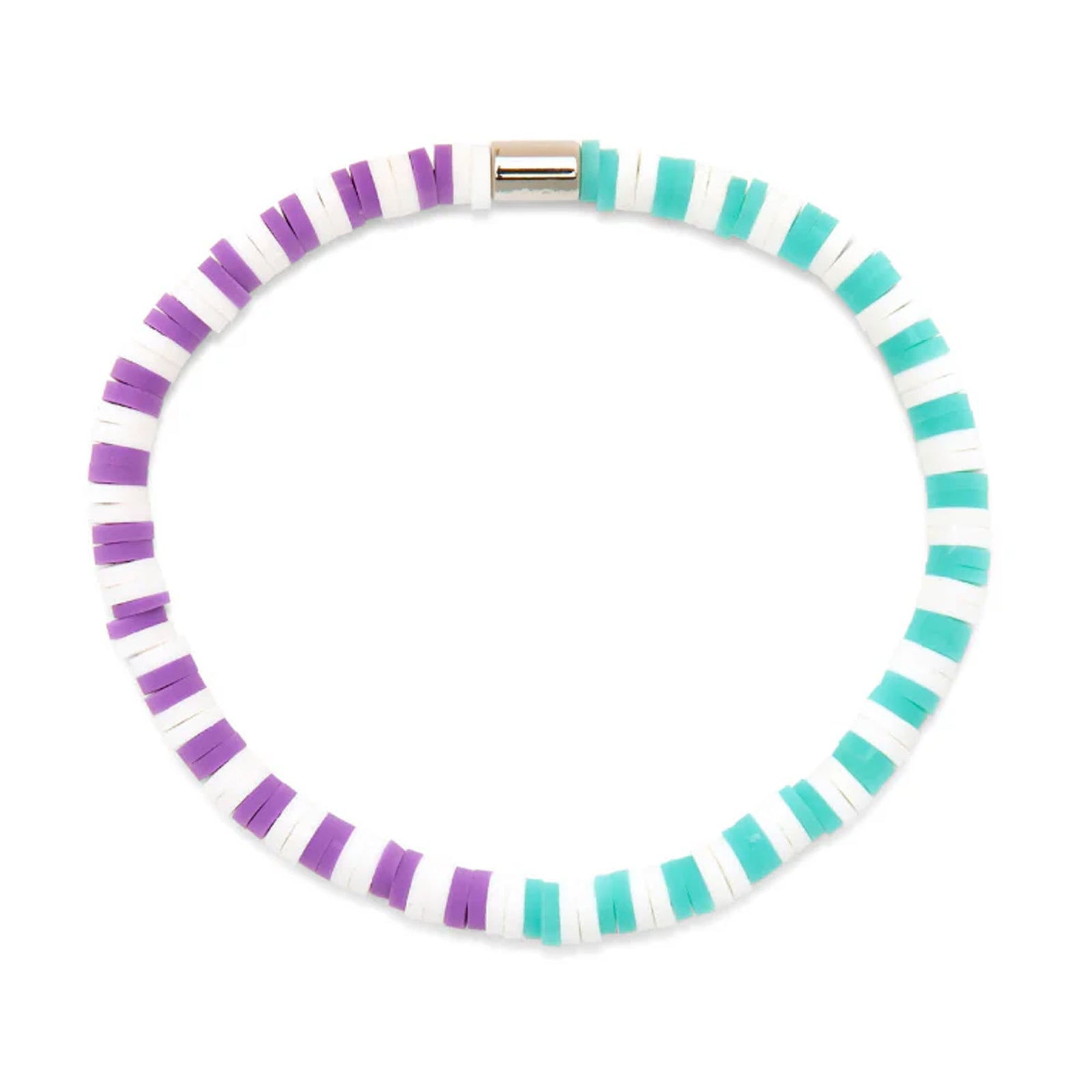 Pura Vida Seascape Vinyl Disc Stretch Bracelet - Gumdrop