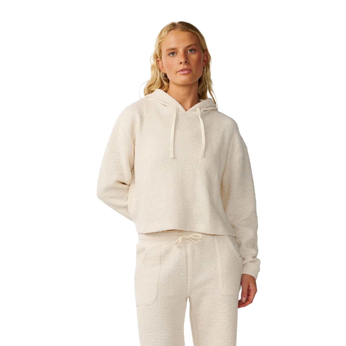 Rip Curl Cala Nights Textured Women's Hoodie - Natural
