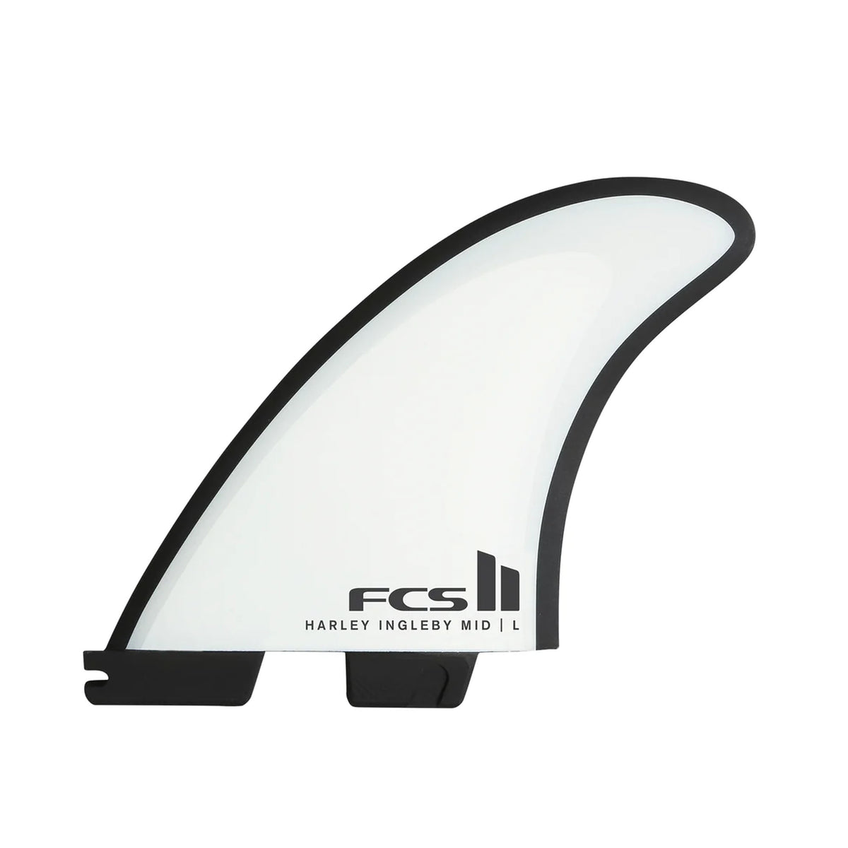 FCS II Harley Mid Tri-Quad Surfboard Fins - White/Black
