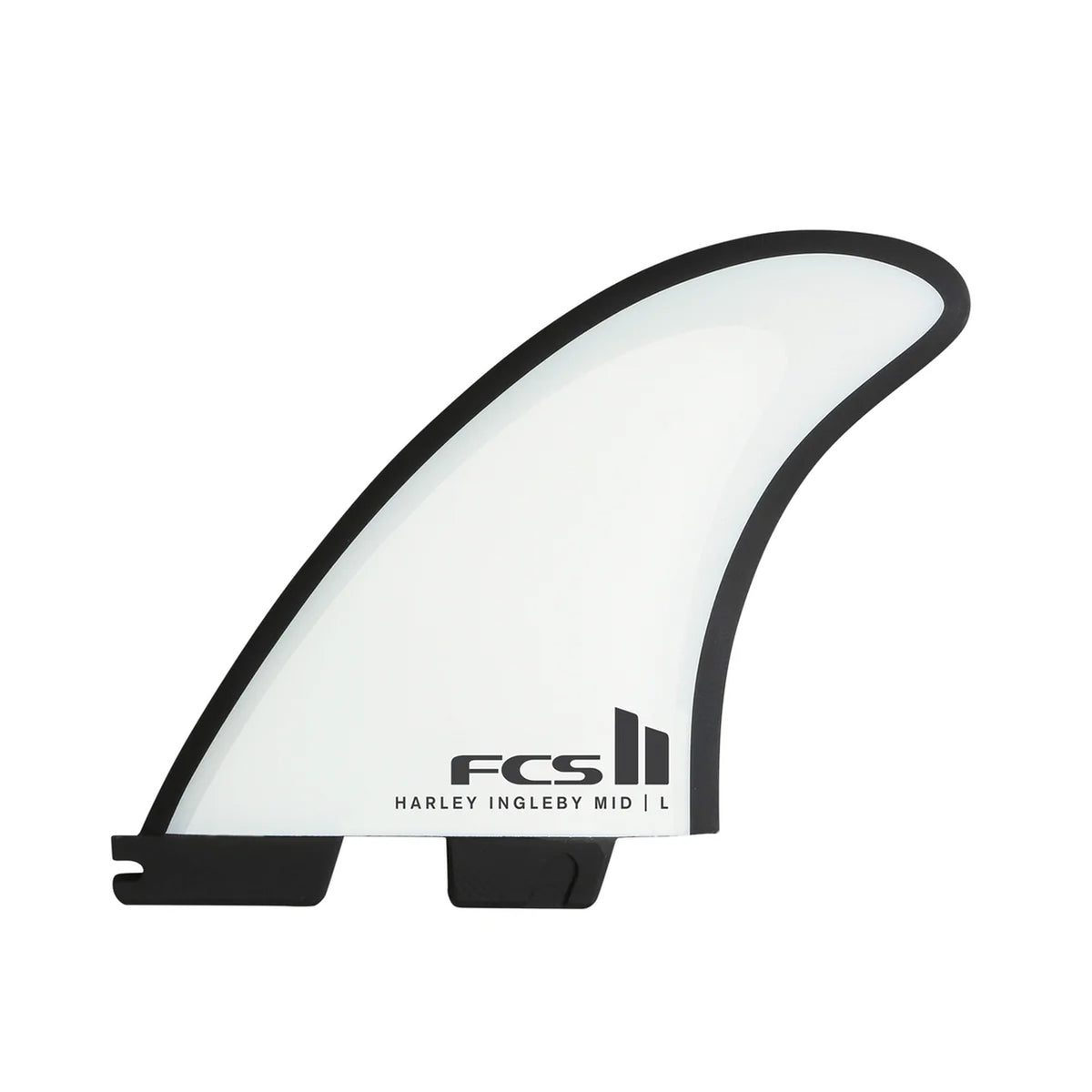 FCS II Harley Mid Performance Core Tri Surfboard Fins - Large/White