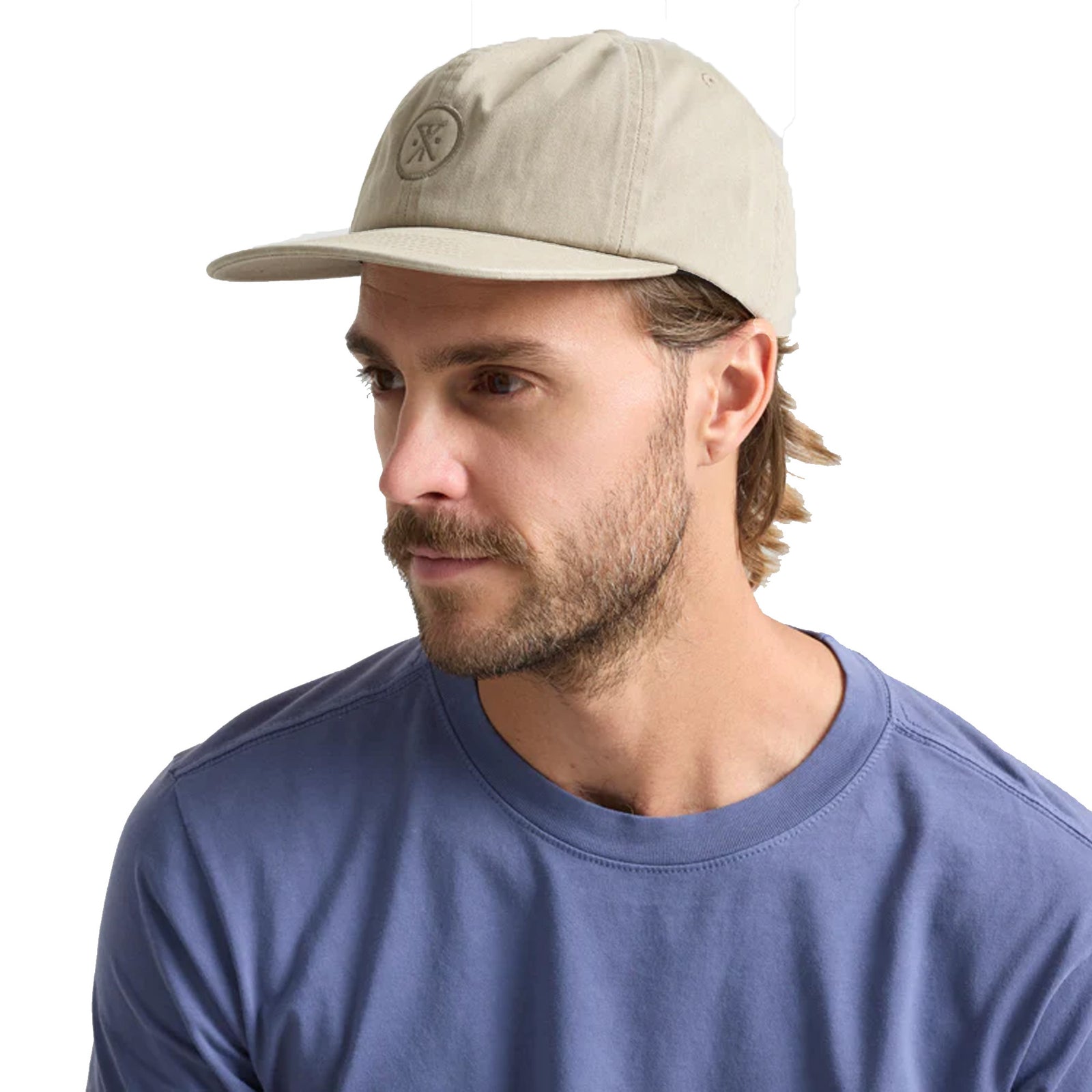Roark Made To Fade 6 Panel Strapback Men's Hat - Washed Fossil