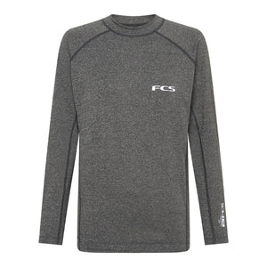FCS Essential Men's L/S Rashguard - Heather Grey