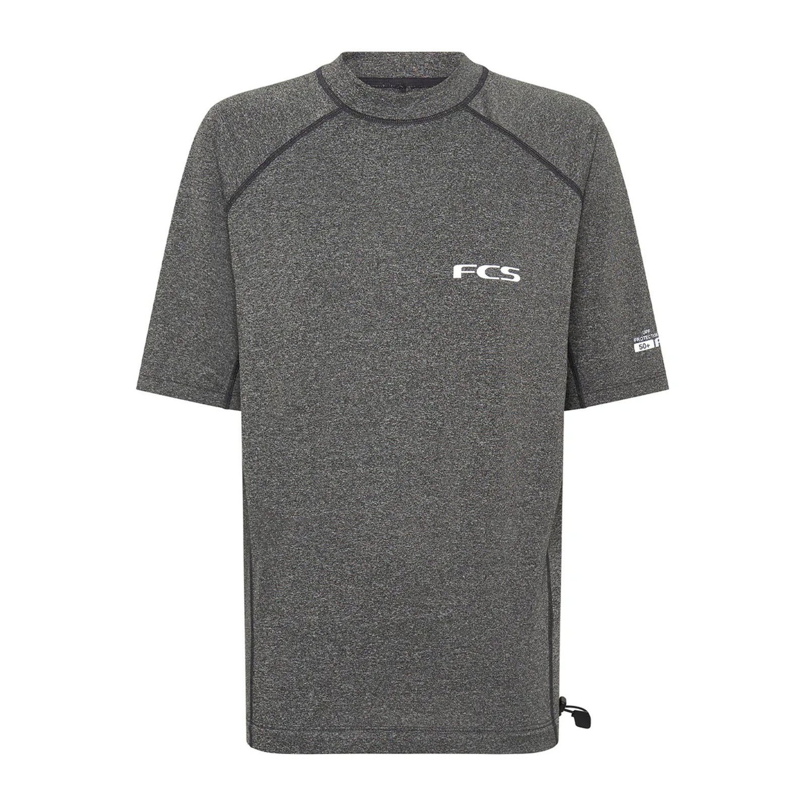 FCS Essential Men's S/S Rashguard - Heather Grey
