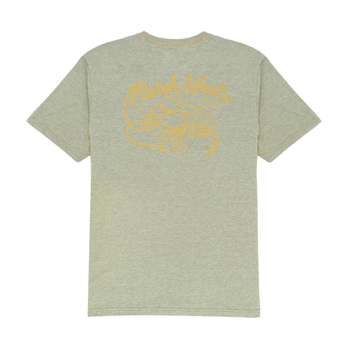 Marsh Wear Western Shrimp Men's S/S T-Shirt - Fossil Heather