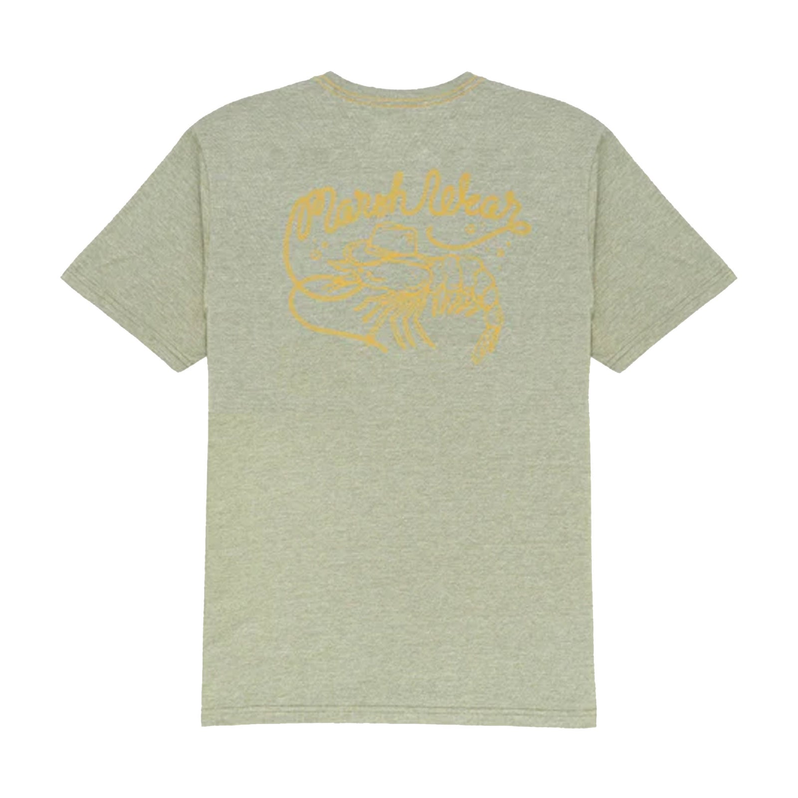 Marsh Wear Western Shrimp Men's S/S T-Shirt - Fossil Heather