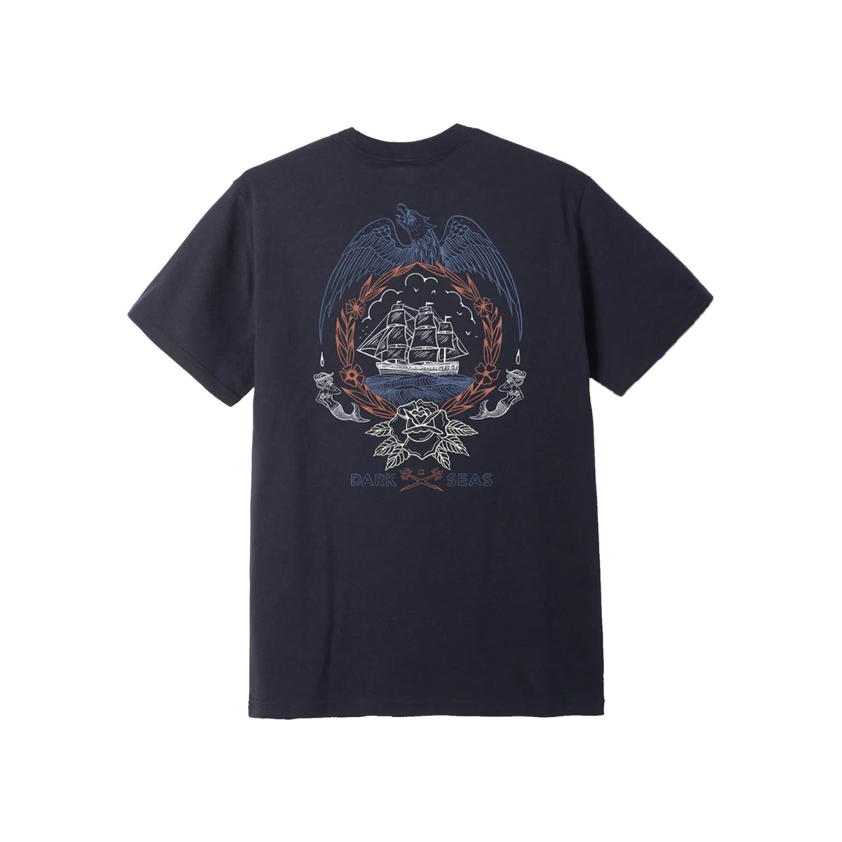 Dark Seas Armada Men's S/S T-Shirt - Heather Navy