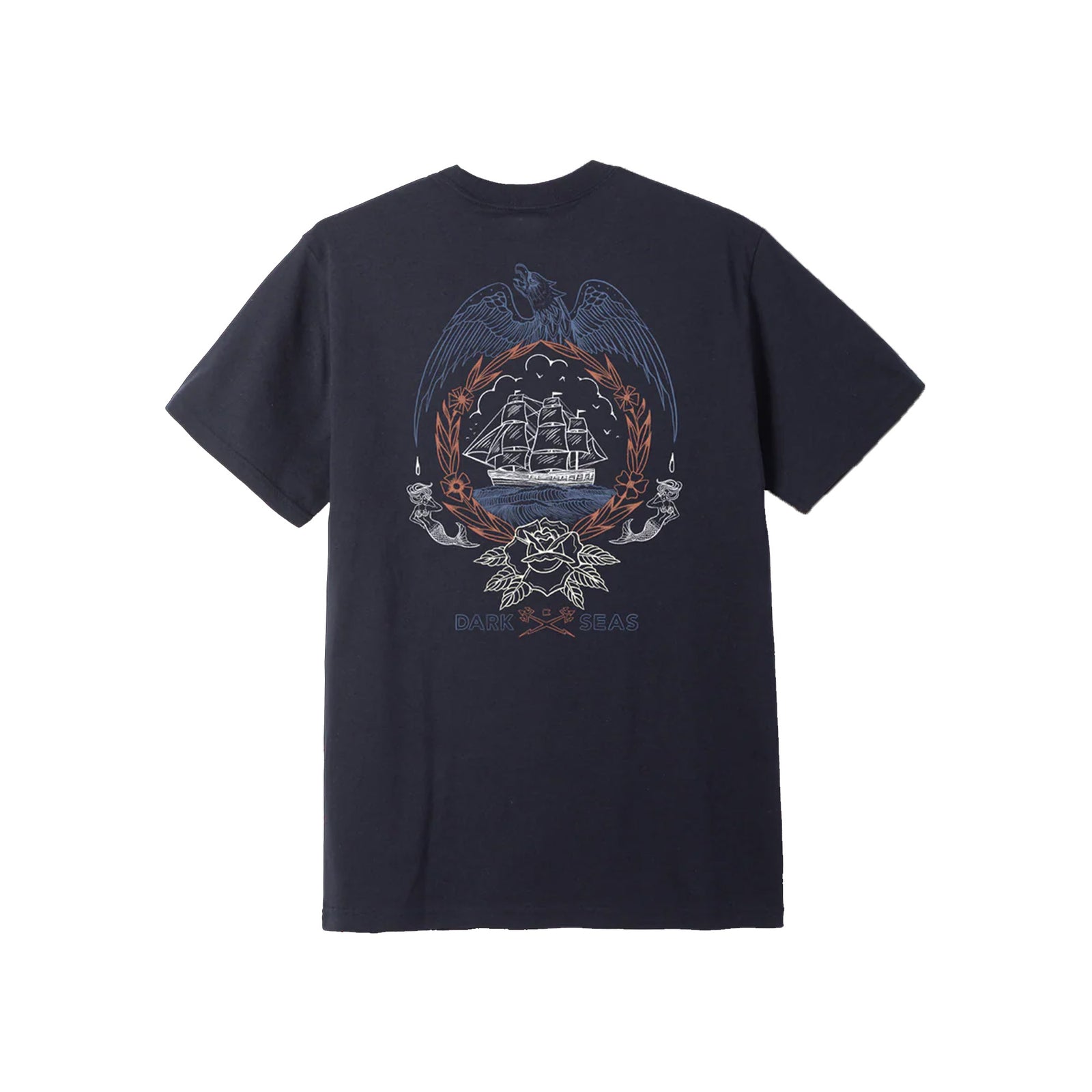 Dark Seas Armada Men's S/S T-Shirt - Heather Navy
