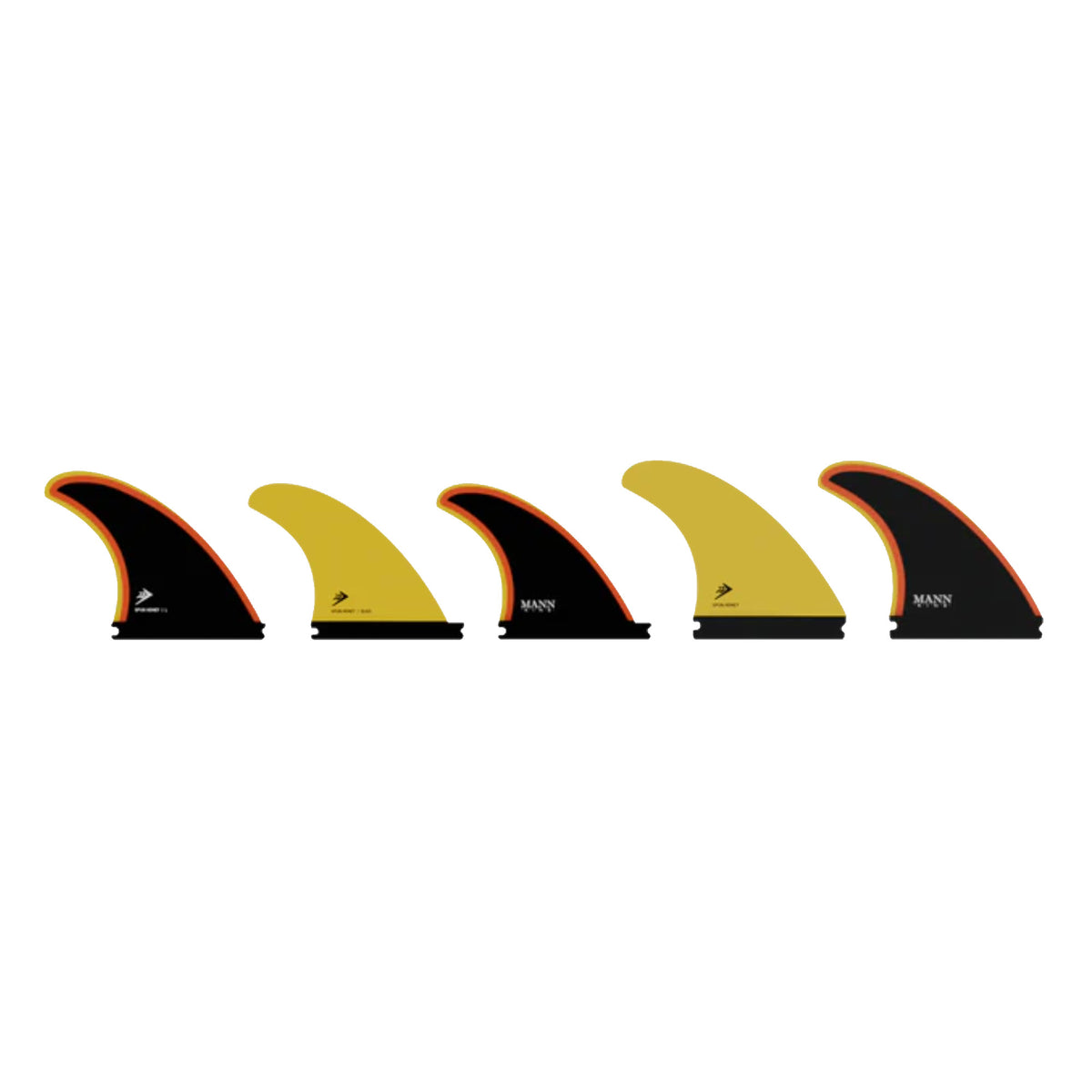 Firewire Spun Honey 5-Fin Futures Surfboard Fins - Large/Black