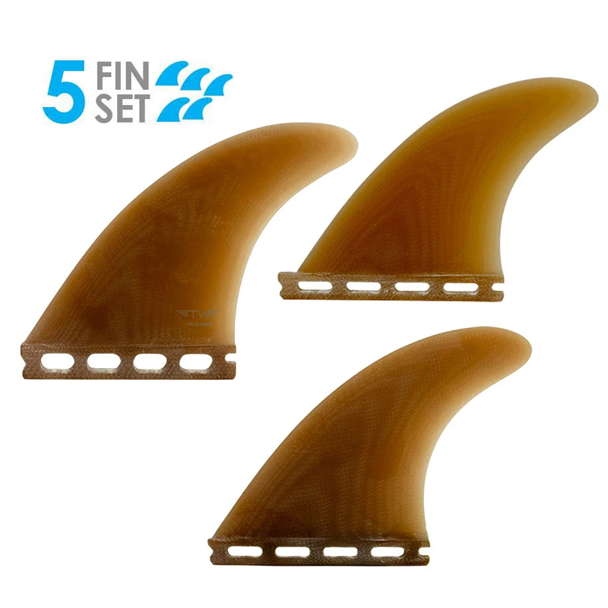 True Ames Tyler Warren 5-Fin Futures Fin Set - Honey