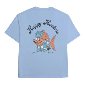 Lost Happy Hooker Boxy Men's S/S T-Shirt - Windsurf Blue