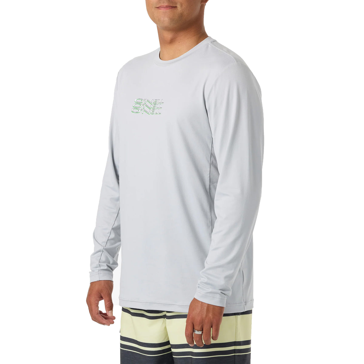 O'Neill Triple Stretch UPF50+ Loose-Fit Men's L/S Rashguard - High-Rise