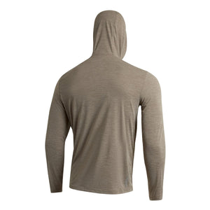 Florence Marine X Airtex Hooded Men's L/S Sun Shirt - Heather Vintage Khaki